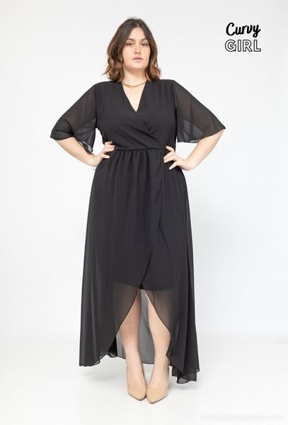 Picture of CURVY GIRL CHIFFON DRESS